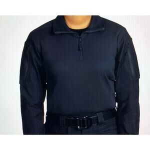 FT-121004-729-M-R Women Defender Long Sleeve Shirt, Midnight Navy - Medium New